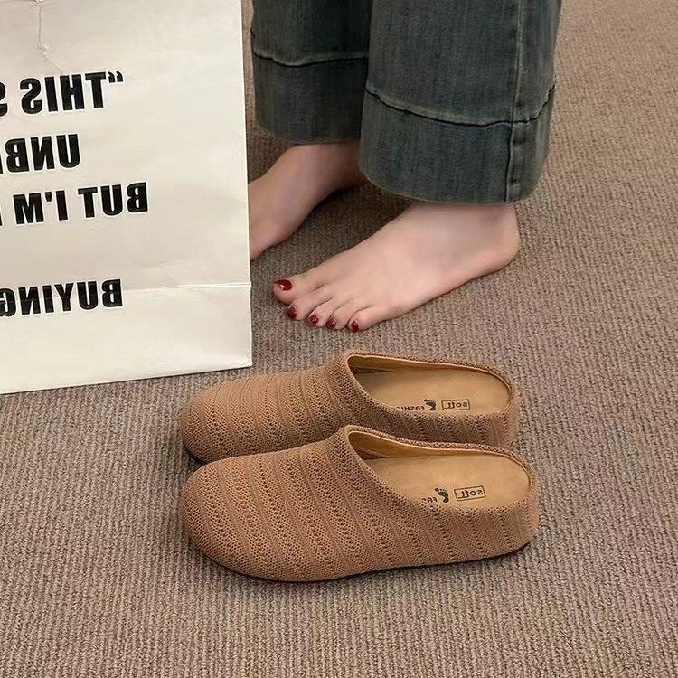 

Вечерний ветер платформа богемный Birkenstocks женская верхняя одежда 2025 весна и лето отпуск одна педаль сумка голова полудраг одиночные туфли 40