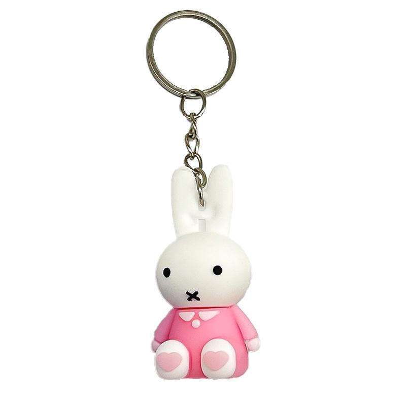 Klasická roztomilá klíčenka pro panenku Miffy - kreslený přívěsek na tašky a klíče od auta, ideální malý dárek