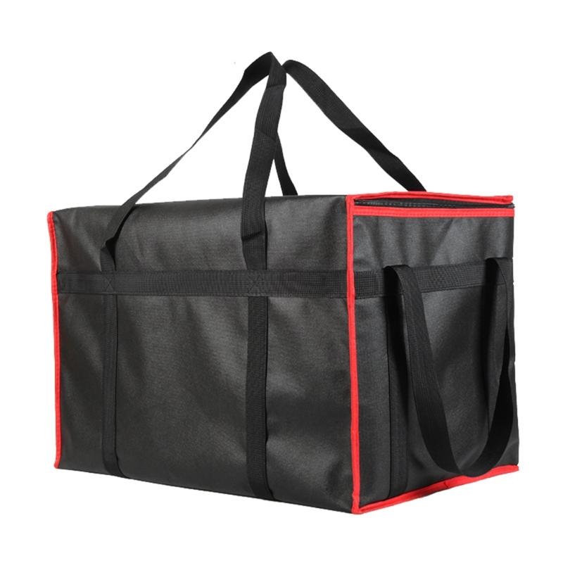 2PCs Heavy Type Insulated Pizza Delivery Bags With Thermals Insulation Waterproof Lining Keep Food Cold Hot Outdoor Event
