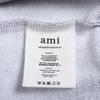 AMI 2025 Autumn and Winter New Letter Embroidery High-quality Cotton Round Neck Hoodie Couple Pullover