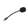 Ersatz-Spielmikrofon mit Schaumstoffabdeckung 3,5-mm-Klinke Geräuschunterdrückung Abnehmbarer Mikrofonarm für kabelloses Gaming-Headset