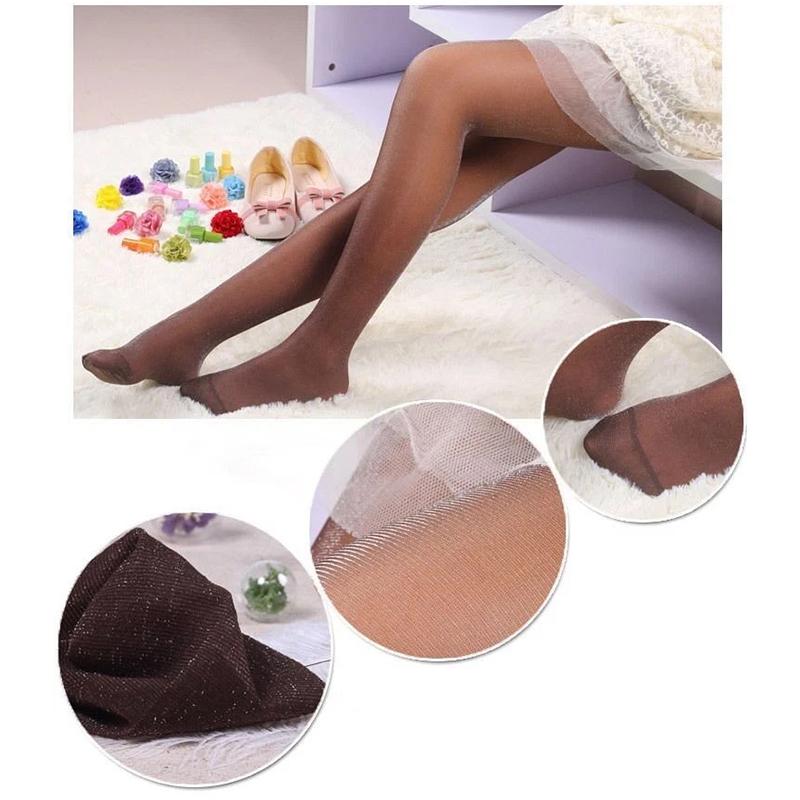 1Pc Sparkle Night Party Sexy Silver Glitter Pantyhose Ladies' Spandex Shiny Stockings Tights Women