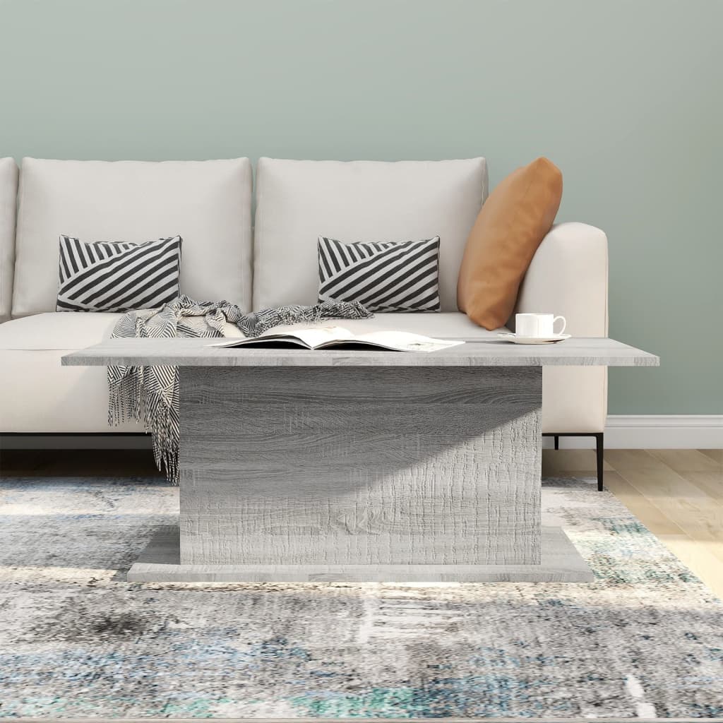 Coffee Table, Grey Sonoma Oak, 102x55.5x40 Cm