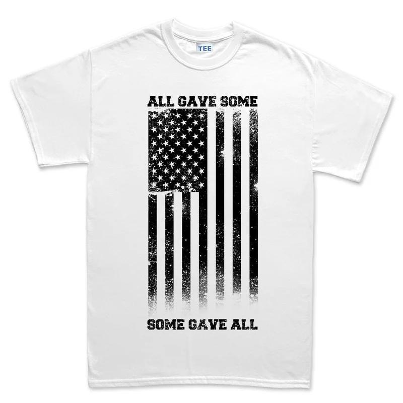 American Flag White Cotton TShirt Summer Casual Athletic Fit Unisex Muscle Gym Workout Patriotic Vintage Grunge Style S