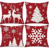 Pillow Covers 18x18 Set of 4 Throw Pillow Covers Decorative Pillow Covers for