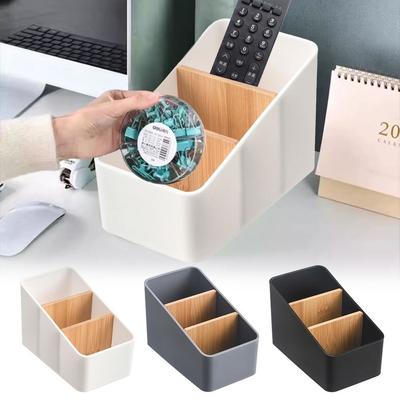 New 4 Grids Remote Controller Storage Box Multifunction Plastic Living Room Organizer Cosmetic Storage TV Remote Holder