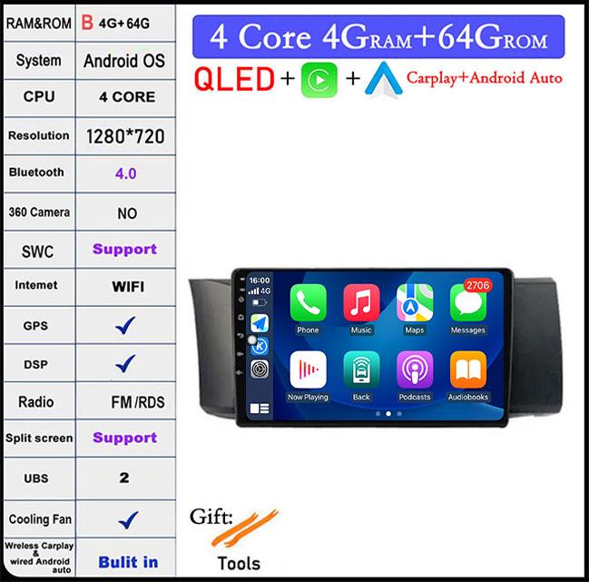 9 Inch LHD DSP Android 14 For Subaru BRZ 2012 - 2016 Car Carplay Stereo Wifi Navigation Player Autoradio Radio GPS Multimedia