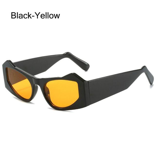 Cat Eye Sunglasses Vintage Punk Geometric Sun Glasses For Women Irregular Steampunk Eyewear Shades Uv400