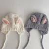 Cute Cap Autumn Winter Kids Newborn Baby Cap Knitted Warm Crochet Rabbit Ear Beanie Unisex Baby for 5 months to 3 Years