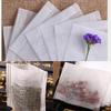 100x Disposable Filter Empty Teabags Herb Loose Tea Bag - Folding/Drawstring