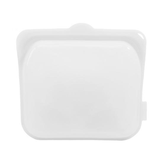 

Сумка для хранения продуктов Пищевой силиконовый многоразовый контейнер для микроволновой печи Герметичный контейнер для хранения продуктов в холодильнике Контейнер для фруктов и овощей Кухонные принадлежности L белый