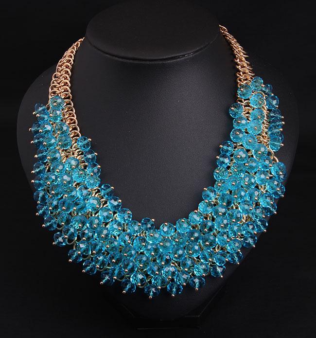 Handcrafted Crystal Multi-layer Clavicle Necklace - Women's Bold Fashion Jewelry