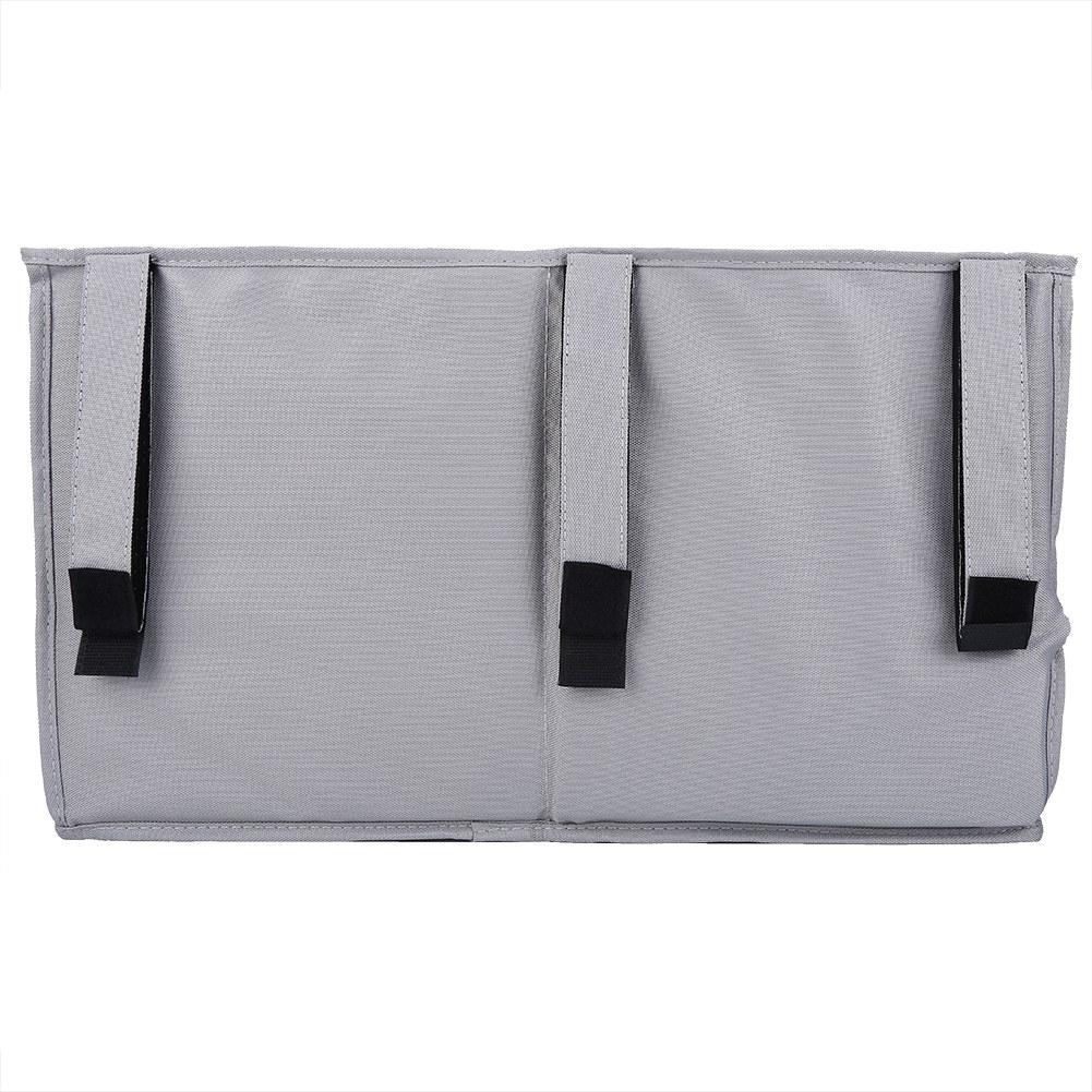 Oxford Fabric Baby Bedside Hanging Storage Bag Book Bottle Phone Organizer Pocket (Gray)