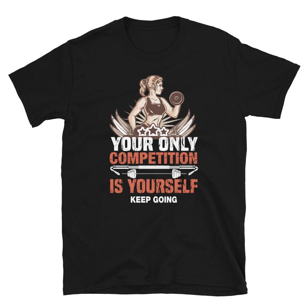Weightlifting Strength Training Keep Going T-Shirt XS