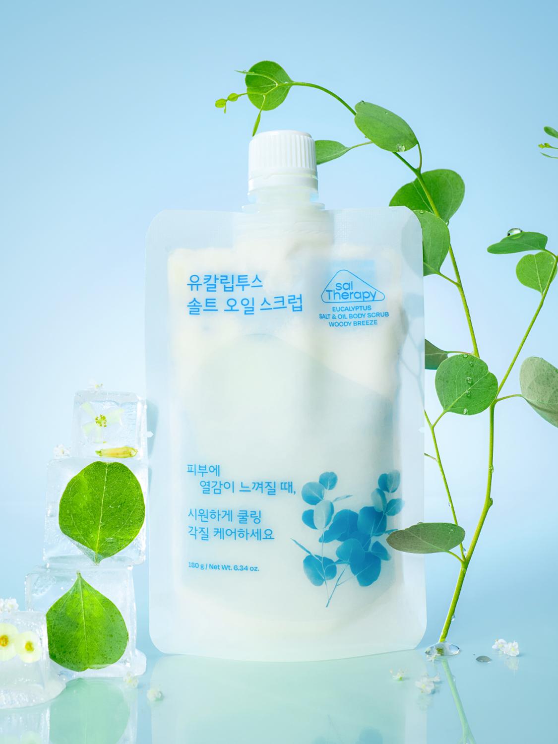 

Salt Therapy Eucalyptus Salt & Oil Body Scrub, Woody Breeze (180g) 1ea