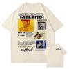 Melendi Merch Tour 2026 T shirt for Unisex Women Hiphop Streetwear Oversized Tops Cotton TShirt