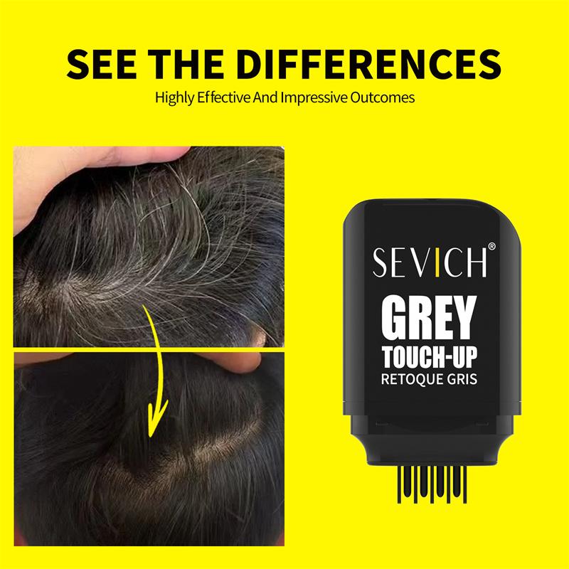 Hair Dye Stick With Comb SEVICH Temporary Waterproof Hair Coloring Pen Disposable Hair Root Concealer Stick Grey Touch Up Stick
