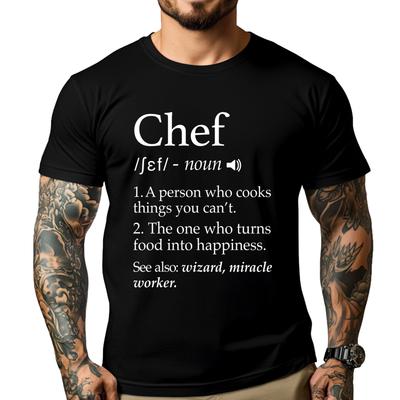 Jbergsonn Fun Chef Cooking Culinary Giftchef Definition Funny Line Saying Cook Cooking Chefs Cream T Shirt Unisex T Shirt Unisex