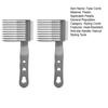 2Pcs Barber Fade Comb Professional Positioning Blending Curved Hair Clipper Comb Home Salon Hairdresser Men Hair Cutting Comb Barber