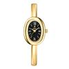 Yalalusi Gold Vintage Damen Minimalistische Quarz Oval Armbanduhr