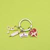 Doctor & Nurse Keychain with Cap, Syringe, Stethoscope & Heartbeat Charms