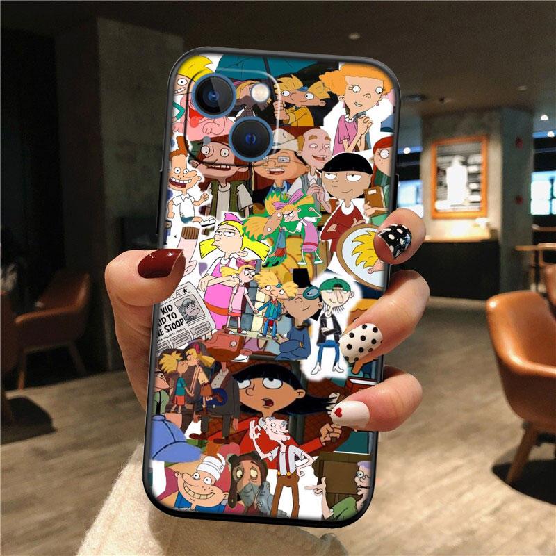 

S-Special Hey A-Arnold New High-End Shell Phone Case for iPhone SE X XS XR 16E 11 17 Pro Max 8 7 6 6s Plus Air iPhone17 Pro