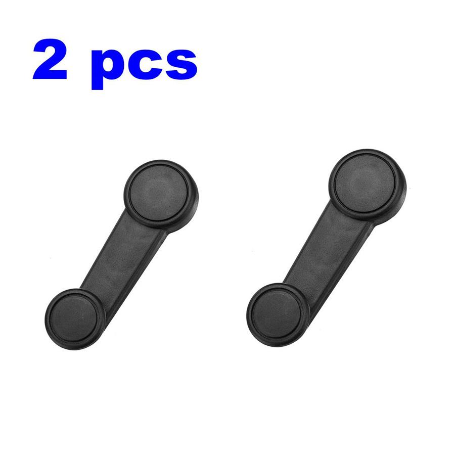 2 Pcs Car Window Crank Winder Handle Black For Ford Transit Connect Fiesta Focus