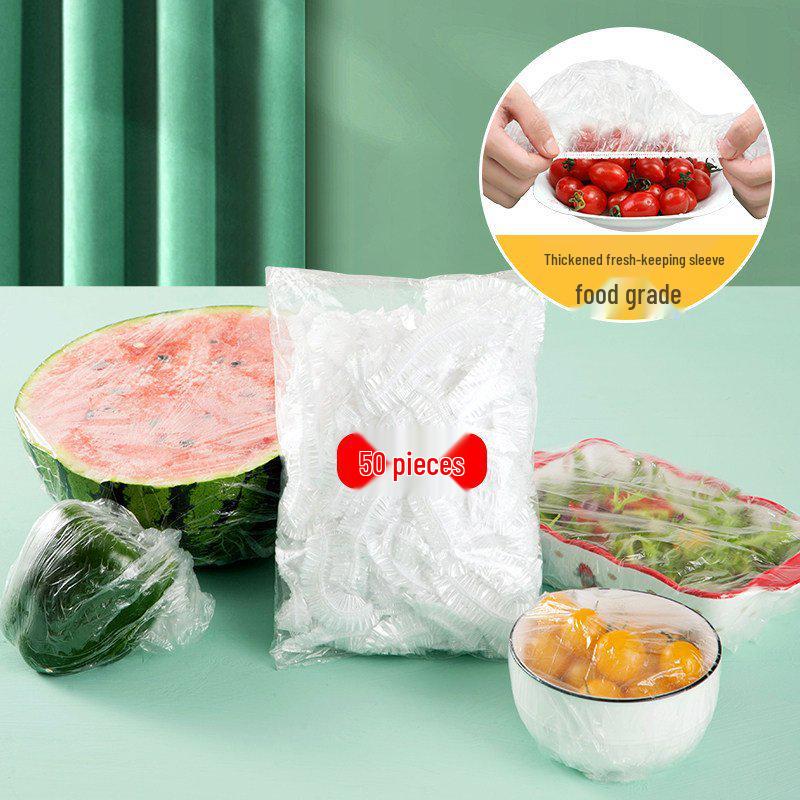 Disposable Food-Grade Refrigerator Wraps - Bowl & Plate Covers for Leftovers