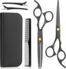 Stainless Steel Barber & Hairdressing Scissors Set: Flat Tooth & Thinning Options