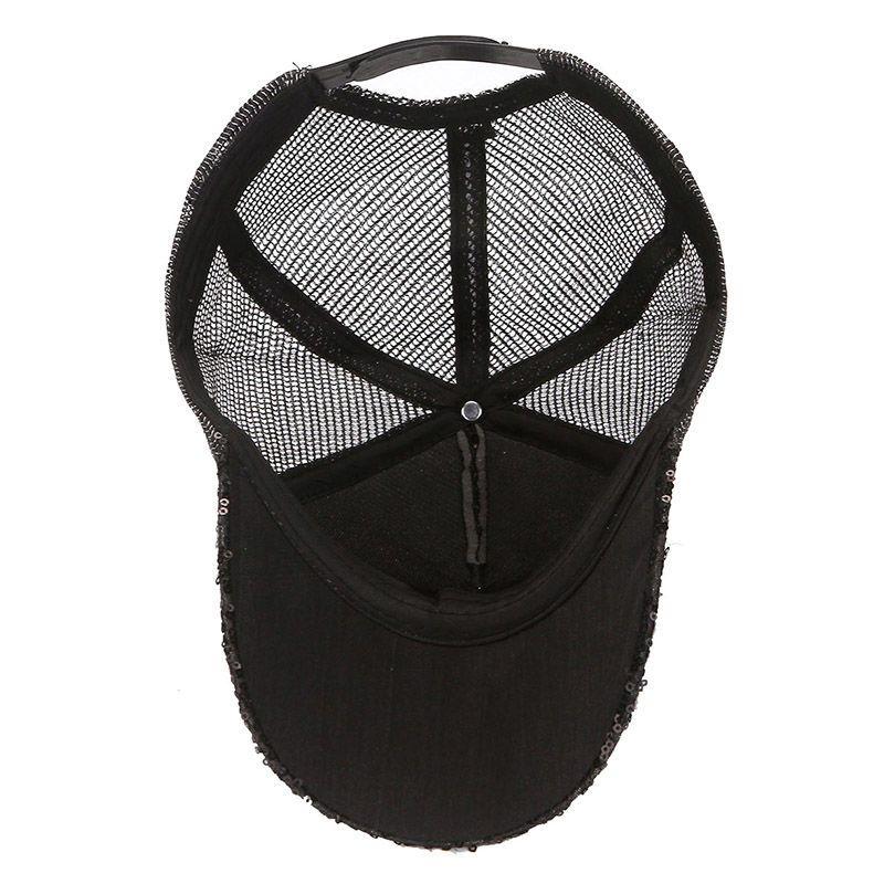 Hat Women's Summer Breathable Mesh Hat Shining Baseball Hat Fashion Duck Tongue Hat Sunshade Sun Cap Dome