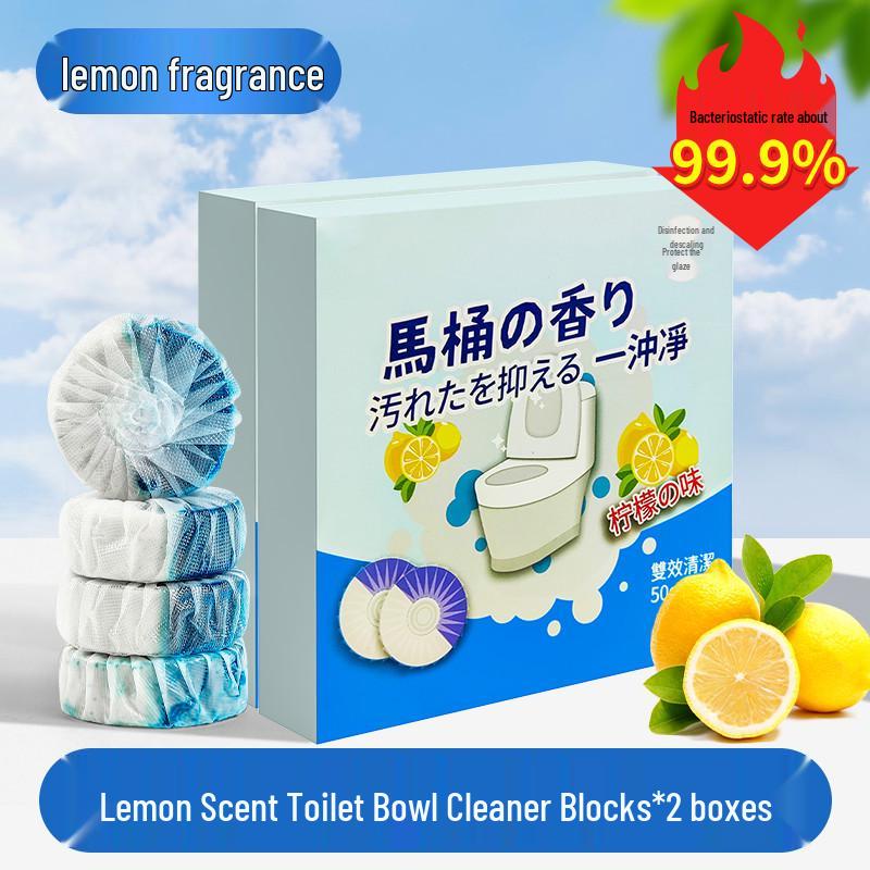 Automatic Disposable Toilet Bowl Cleaner & Deodorizer - Removes Odors & Descales