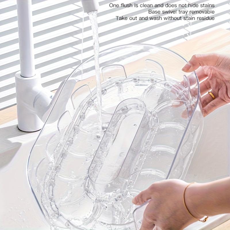 Countertop Easy Access and Efficient Storage Desktop Storage Box Rotatable Spice Rack Organizer For Kitchen Refrigerator Storage