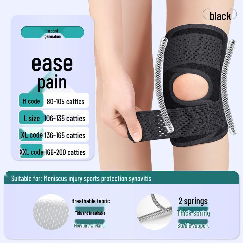 Japan Half-Moon Lightweight Knee Pad with Breathable Compression and Non-Slip Support for Mountain Climbing