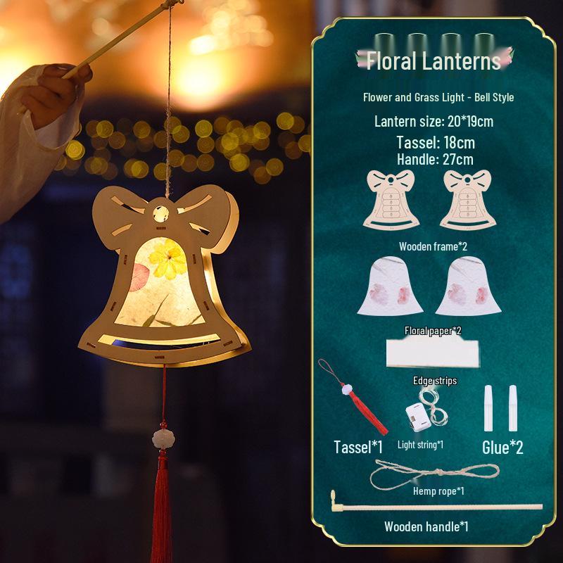 2026 Mid-Autumn Little Rabbit Lantern DIY Kit - Children's Handmade Luminous Hanging Ornament
