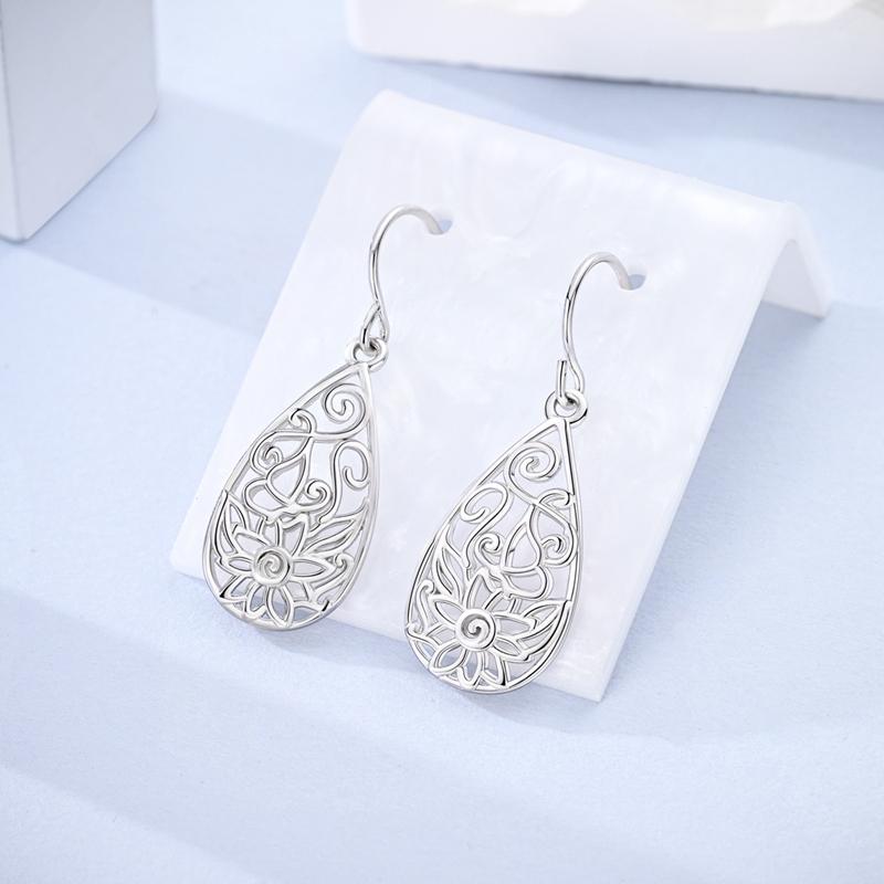 925 Silver Earrings Colorful Oval Gemstone Earrings Charm Hoop Earrings for Women Big Circle Fashion Silver Jewelry