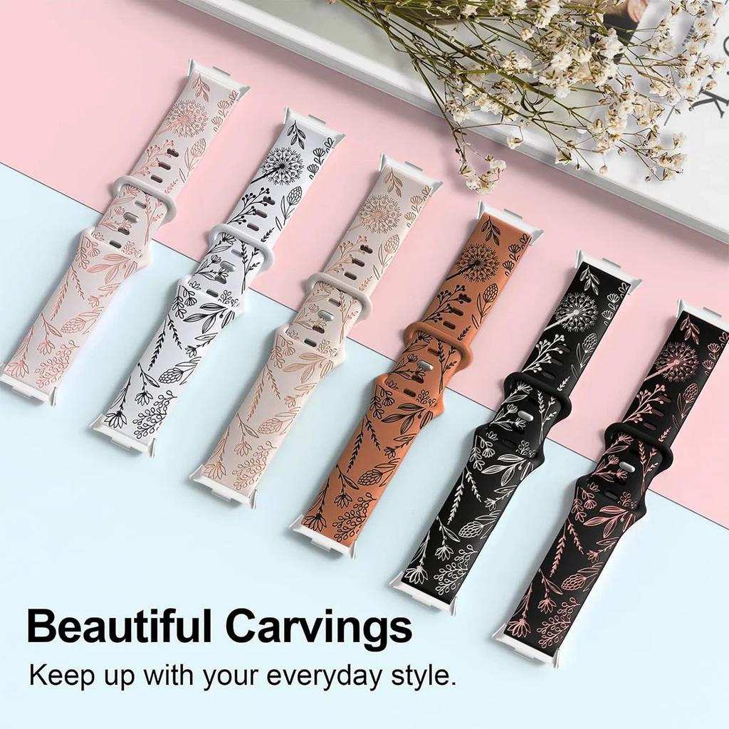 Silikonowy Pasek Pasek Do Xiaomi Mi Band 9 Pro/8 Pro Dwukolorowa Opaska na Nadgarstek z Mniszkiem Bransoletka Do Redmi Watch 4/5/6 Pasek Zamienny