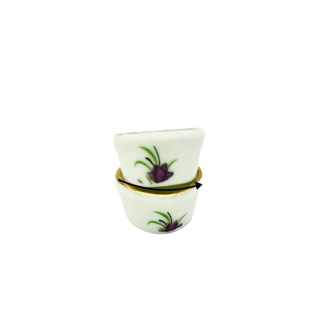 Miniature Dollhouse Ceramic Flower Pot Toy Model