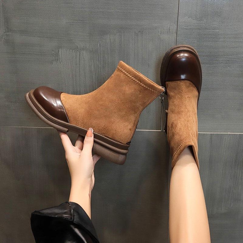 Martin Boots, New Women's Shoes, Thick Heels, Slim Boots, Ankle Boots, Flat Shoes, Short Boots