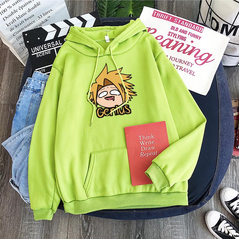 Anime My Hero Academia Denki Kaminari Kawaii Cartoon Women Hoodies Harajuku Boku No Hero Academia Men Long Sleeve Sweatshirts