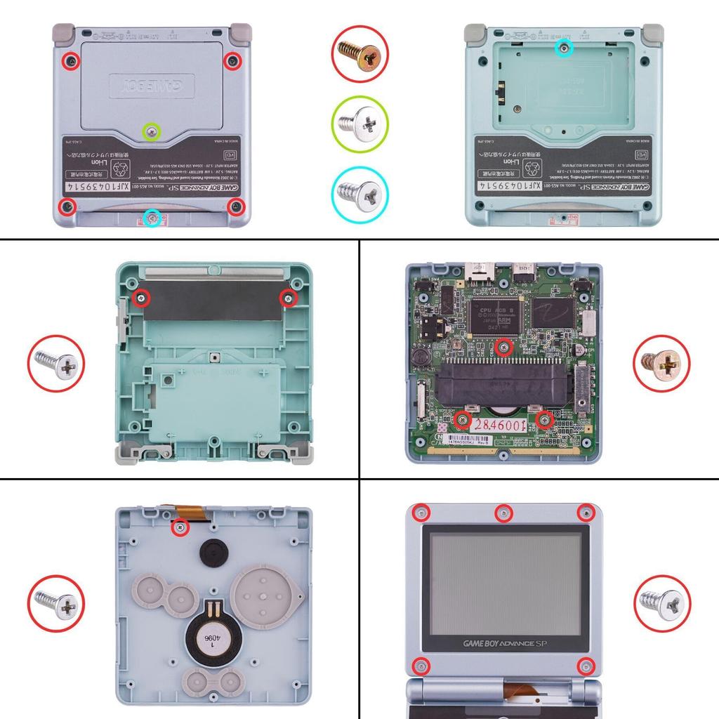 IPS GBA SP Upgrade eXtremeRate Custom Replacement Housing Shell Compatible with Both IPS and Standard LCD Console and Screen Not Included Purple - -
