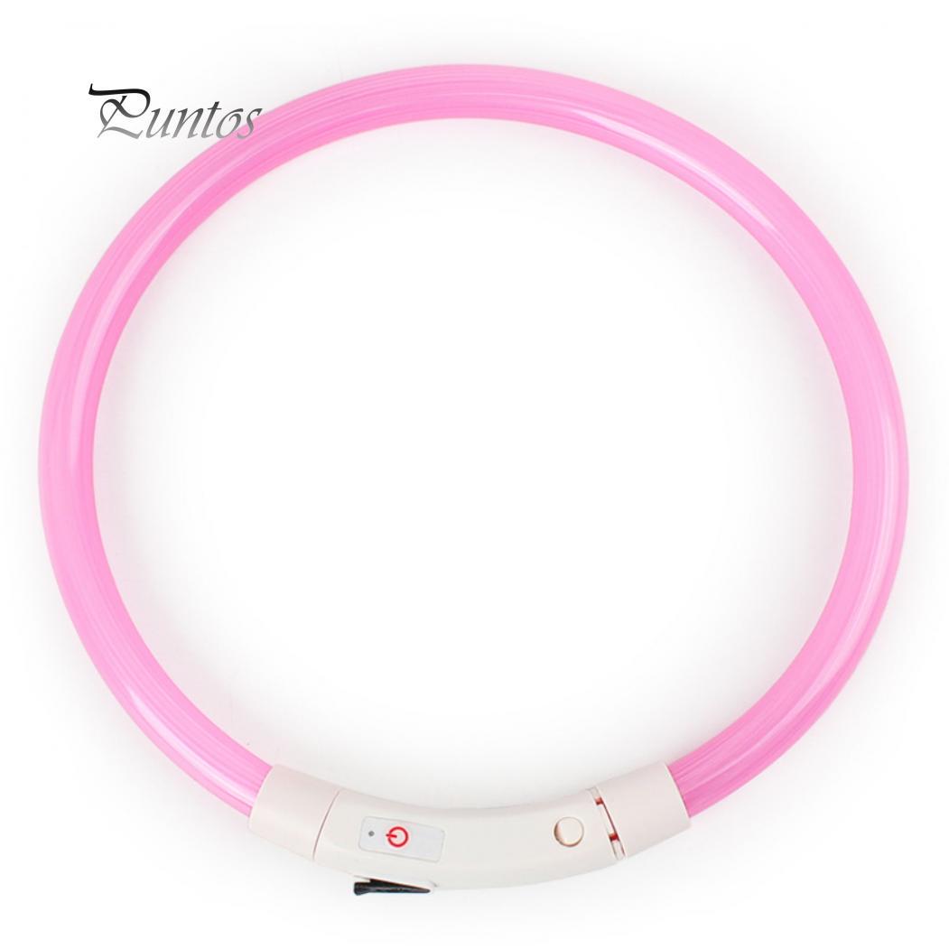 

Светодиодный ошейник с USB зарядкой 35CM розовый