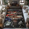 Harley-davidson Motorcycles Customized Name Carpet Design for Dining Room Kitchen Study Room Hallway Anti-slip Rug Decorate Offices Spiritual Gift