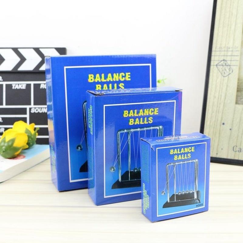 Creative Decorative Newton Billiards Balanced Balls Metal Handicraft Red Base Household Newton Billiards