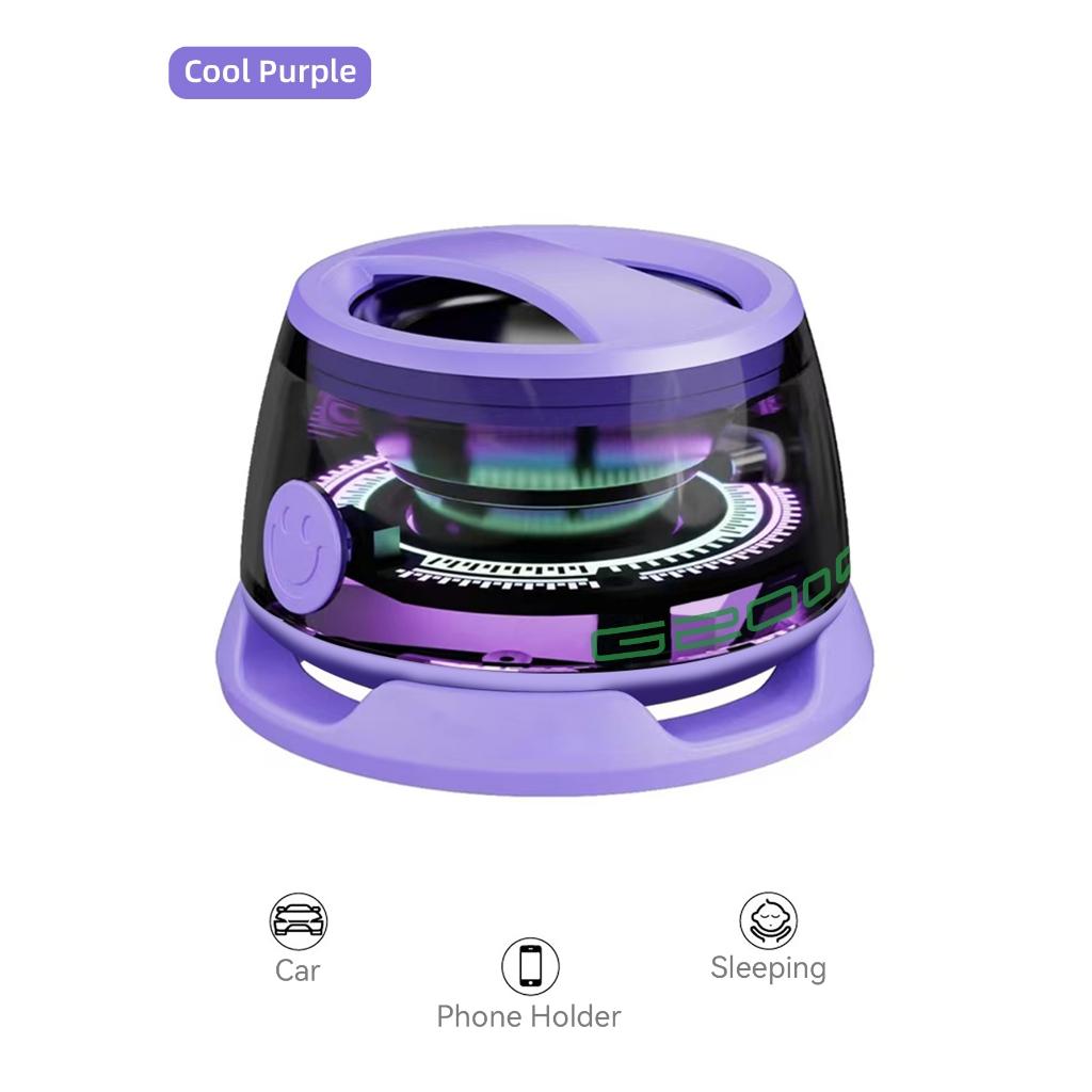 

Bluetooth-динамик Мини Магнитный Портативный Настольный Светодиодный Сабвуфер Маленький Стальной Пушка Маленький Аудио фиолетовый