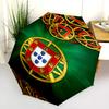 Portuguese Heritage Emblem Folding Umbrella Portable Travel Printing Travel Light