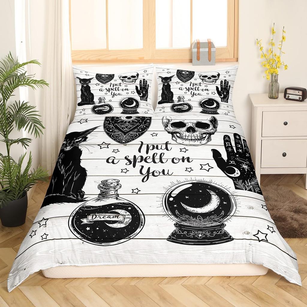 Hand Duvet Cover Sets for Teens Adults Queen King Size Lightweight Down Quilt Cover Set Abstract Art Bedroom Decor No Comforter