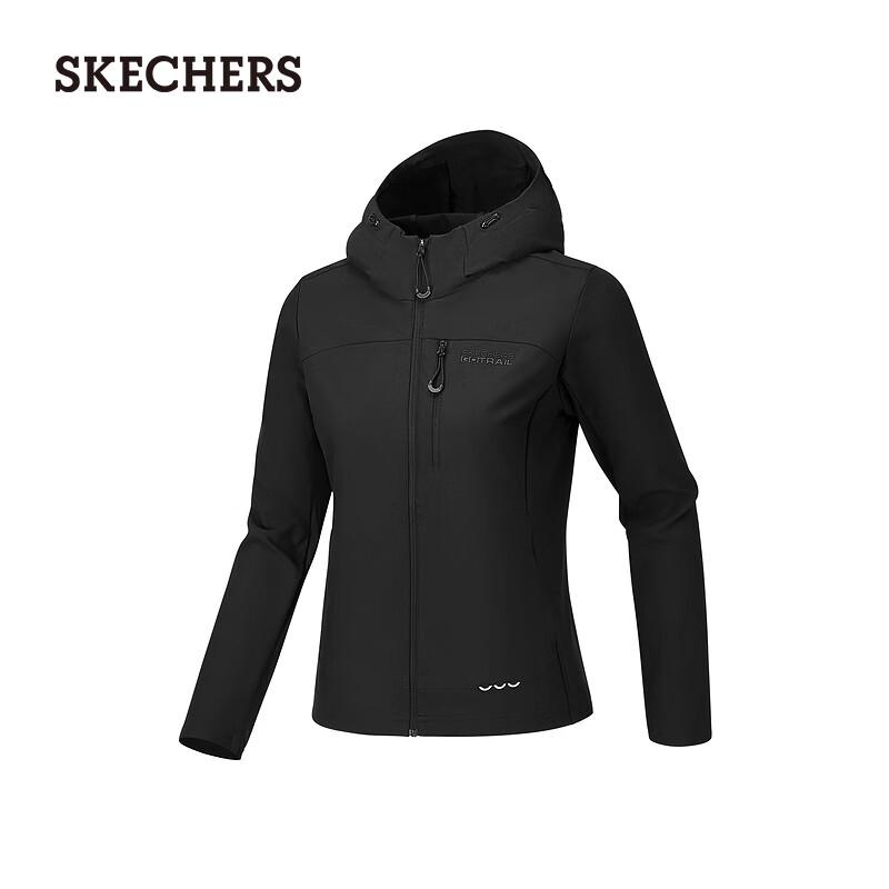 SKECHERS Women s Fashion Casual Woven Hooded Jacket P226W136 M