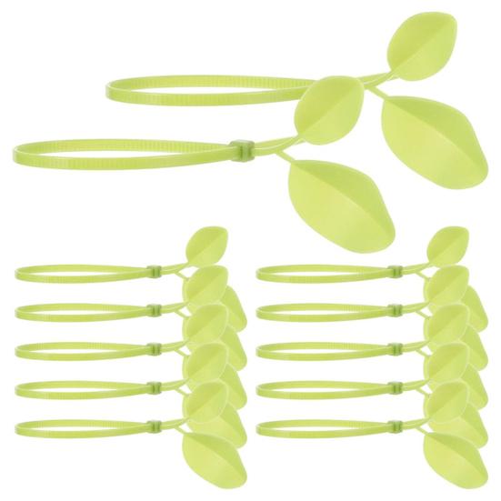 Leaf-Shaped Plant Ties Heavy Duty Zip Ties Cable Management Ties for Garden Plant Support And Home Office Cord Organization