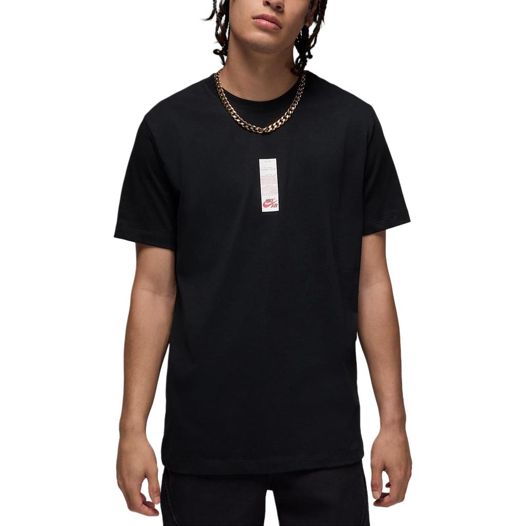 Jordan Aj1 Comfortable Soft Pullover Short Sleeve T-Shirt Men T-Shirts Black HM9997-011