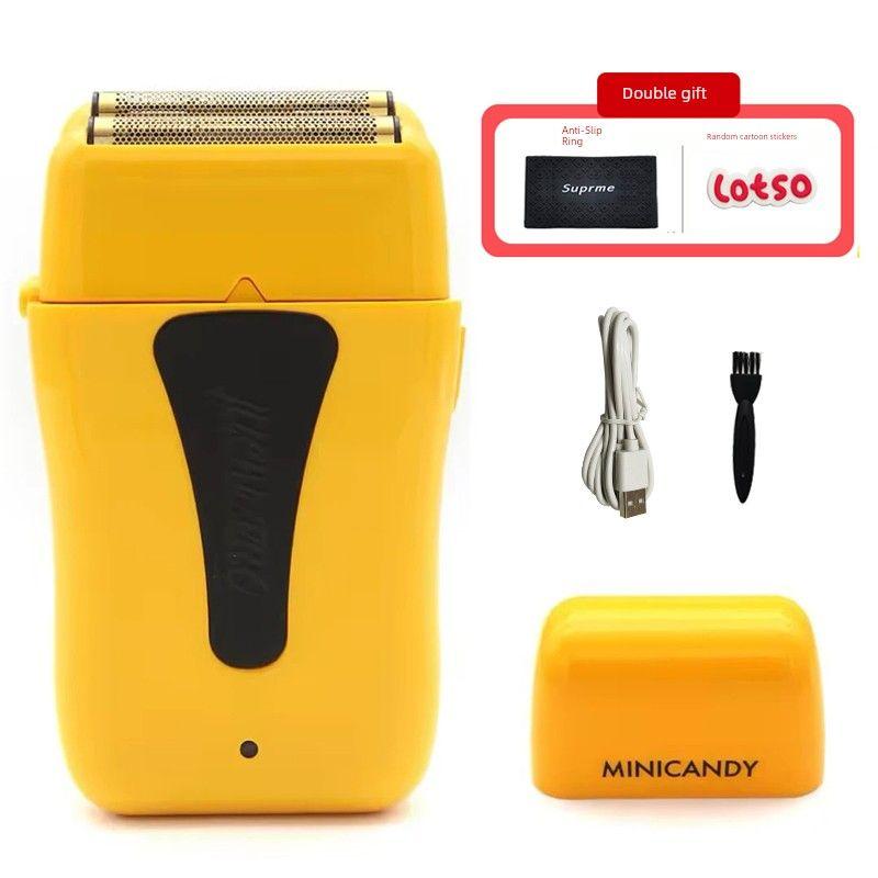 

Jucai Xingjian Huang Fatty Whitening Device Hair Stylist Hair Salon Barber Shop Special Oil Head Hairdressing Razor Shaver Yellow
